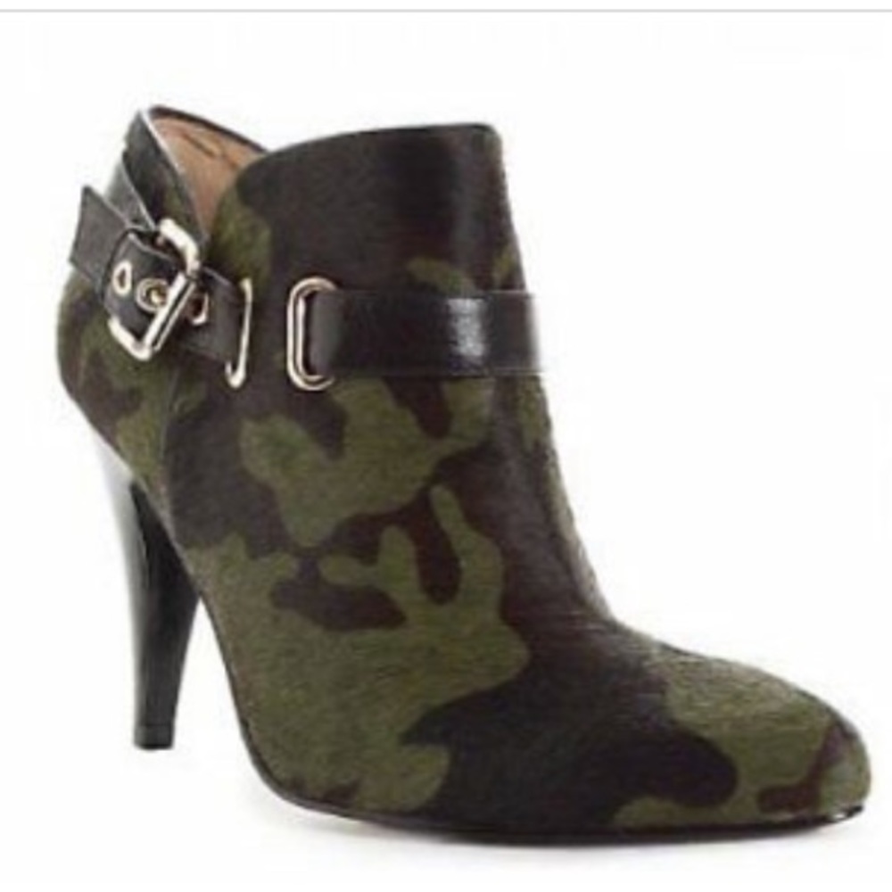Nine West Camouflage Booties